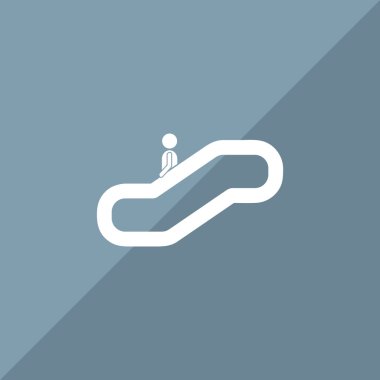 Adam yürüyen merdiven bilgi işareti