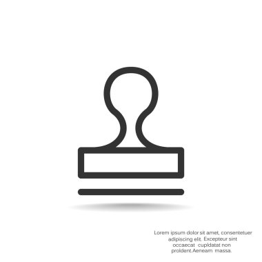 Mühür stamper kavramı simgesi