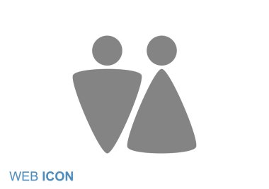 Cinsiyet işaretleri ile WC simgesi