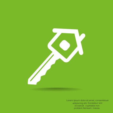 Ev anahtar web simgesi