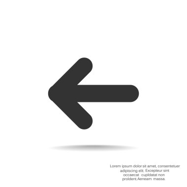 Ok işaret sol simgesi