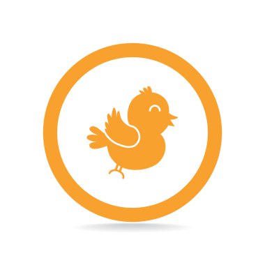 Şarkı kuş basit web simgesi