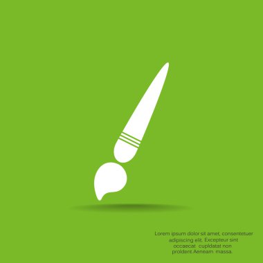 Basit fırça web simgesi