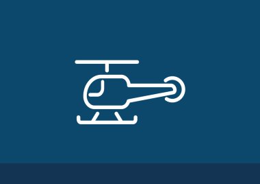 Basit helikopter web simgesi