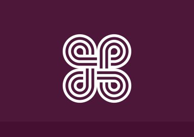 Eğrisi simetrik şekiller desen