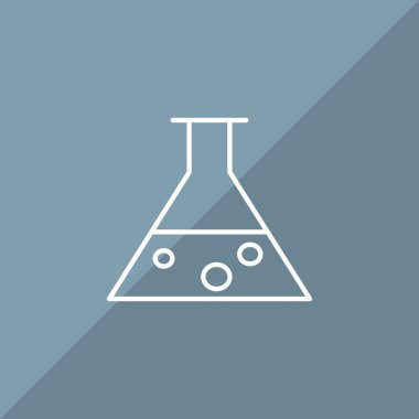 Kimyasal şişesi basit web simgesi