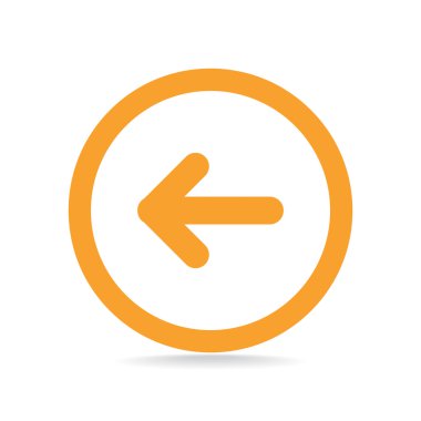 Ok işaret sol simgesi