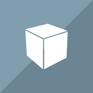 Basit küp web simgesi