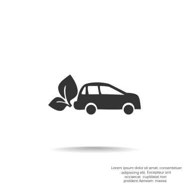 Eko yakıt basit simgesi