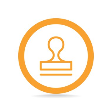 Mühür stamper kavramı simgesi
