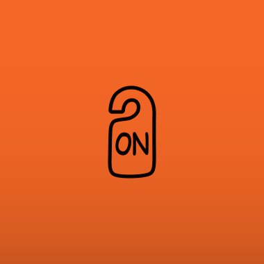 Etiket asılı üzerinde yazıt