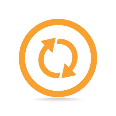 Oklar web simgesi olan daire