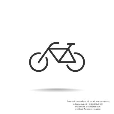 Bisiklet basit web simgesi