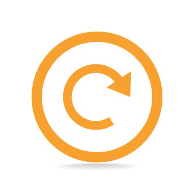 Yuvarlak ok web simgesi