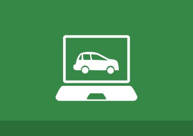 Dizüstü ekran araba ile