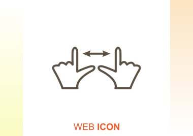 Dokunmatik ekran web simgesi