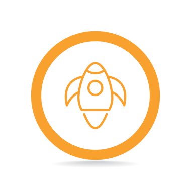 Basit roket web simgesi