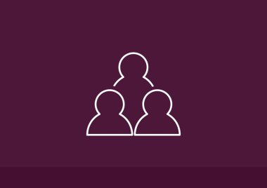 Grup insanlar basit web simgesi