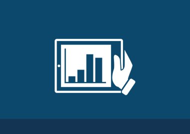 Dijital tablet basit web simgesi