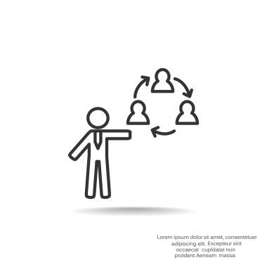 İletişim simgesi olan insan