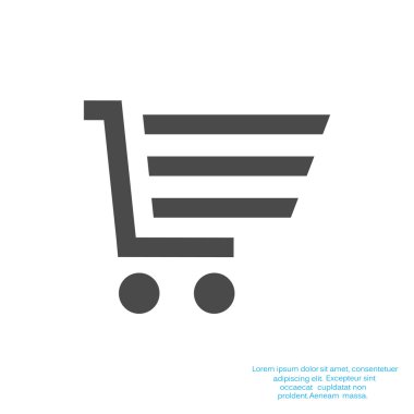 Alışveriş sepeti basit web simgesi