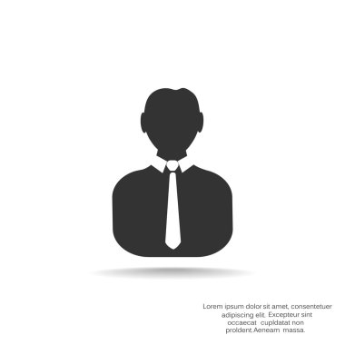 İşadamı siluet web simgesi