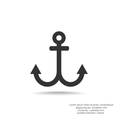 Basit çapa web simgesi