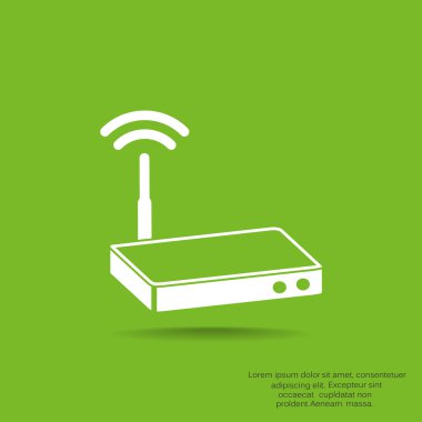 Dalgalar web simgesi ile modem