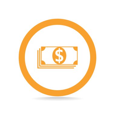 Dolar web simgesi yığını