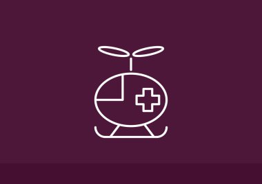 Basit helikopter web simgesi