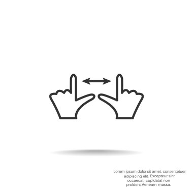 Dokunmatik ekran web simgesi