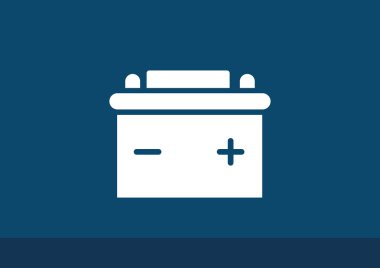 Basit araba pil web simgesi