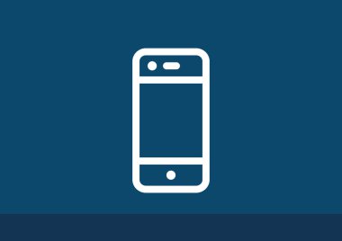 Boş ekranlı basit akıllı telefon