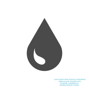 Sıvı damlacık basit web simgesi