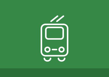 Basit tramvay web simgesi