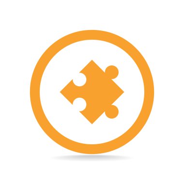 Bulmaca öğesi basit web simgesi