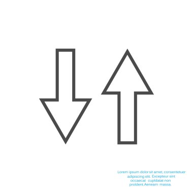 İki ok simgesi, geriye doğru kavramı