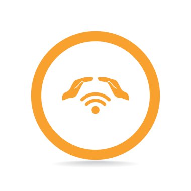 Radyo dalgaları ile el simgesi