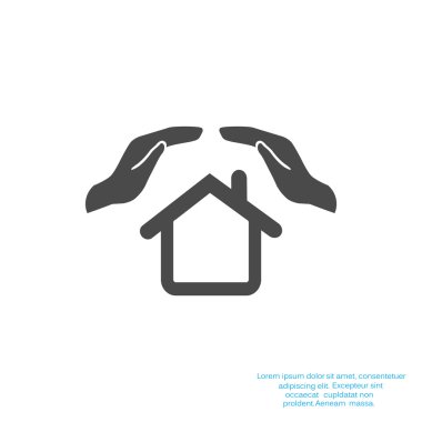 Eller basit simgesi olan ev