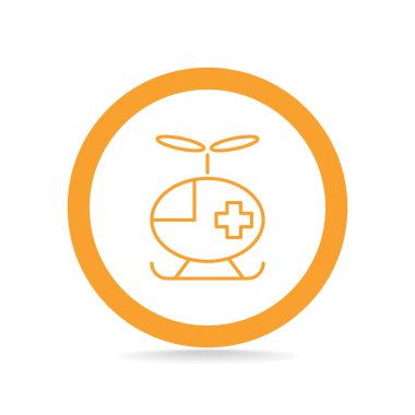 Basit helikopter web simgesi