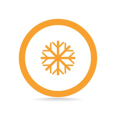 Kar tanesi basit web simgesi