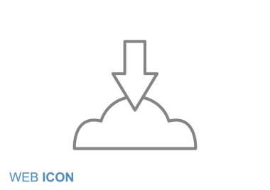 Bulut dosya karşıya yükleme simgesi