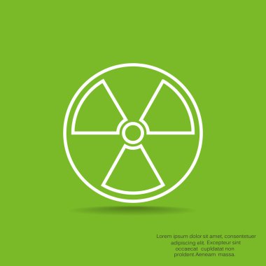 Radyasyon sembolü web simgesi