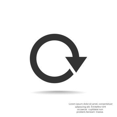 Yuvarlak ok web simgesi