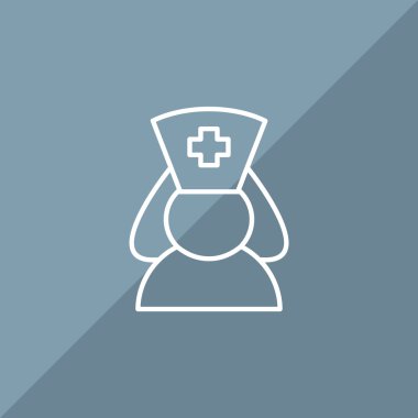 Hemşire siluet web simgesi