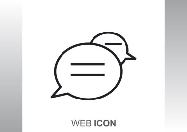Diyalog kabarcıklar web simgesi