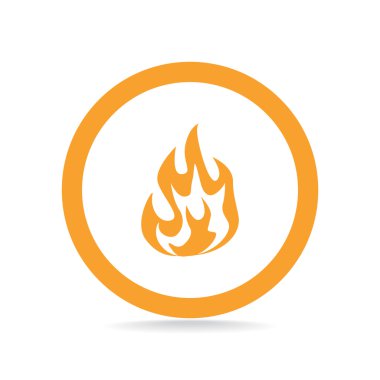 Yangın alevleri web simgesi