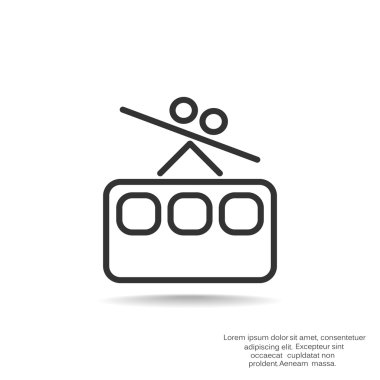 Füniküler demiryolu web simgesi