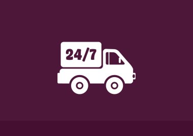 Kesintisiz sembolü ile kamyon