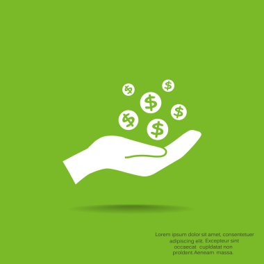 İnsan eline düşen paraları